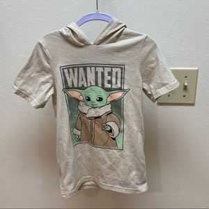 Star Wars Yoda with Hood Kids Tee